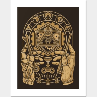 Clockwork D20 Posters and Art